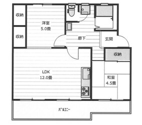 西三田団地4街区1号棟の物件間取画像